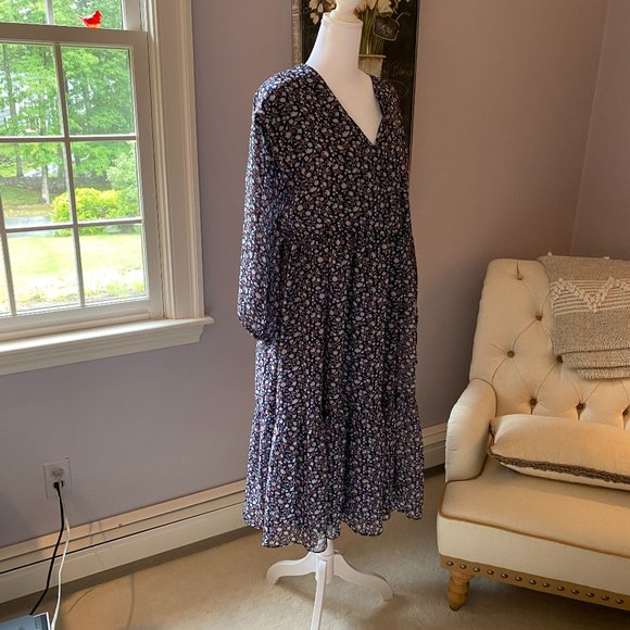 Madewell Dresses & Skirts - Madewell long sleeved floral maxi dress